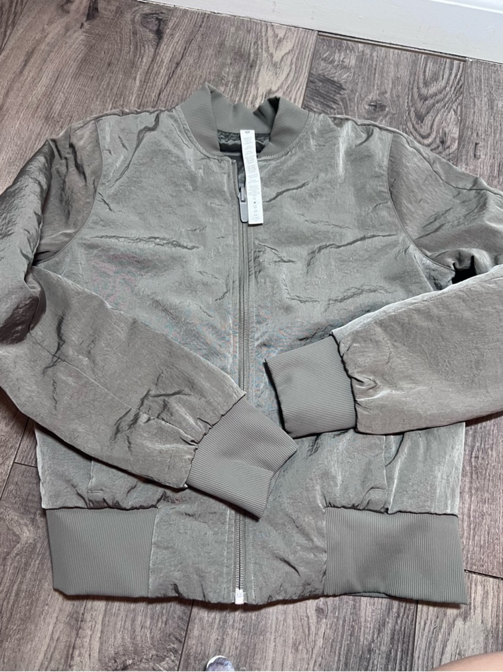 lululemon Serene Travels Bomber Reversible jacket in the color Lunar Rock
